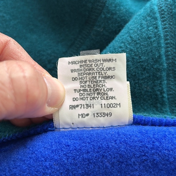 SOLD Vintage 90’s L.L.Bean Mountain Sherpa Fleece Jacket Reflective Kids XL - Picture 12 of 14